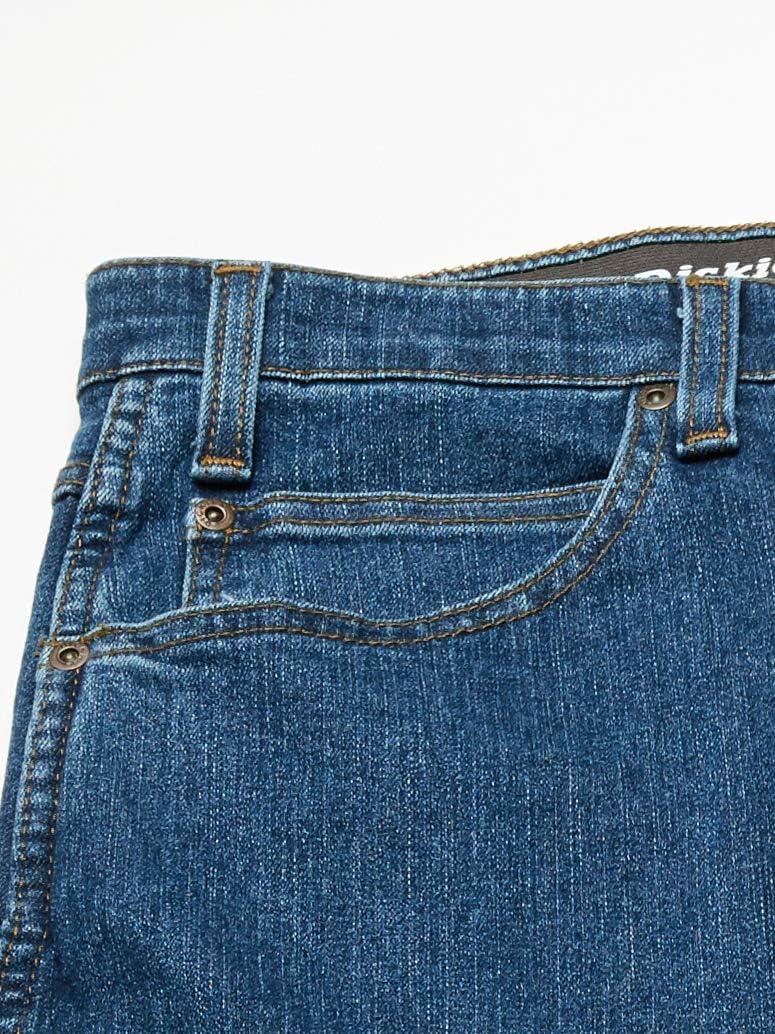 imageDickies Mens Active Waist 5Pocket Flex Performance PantsStonewashed Indigo Blue