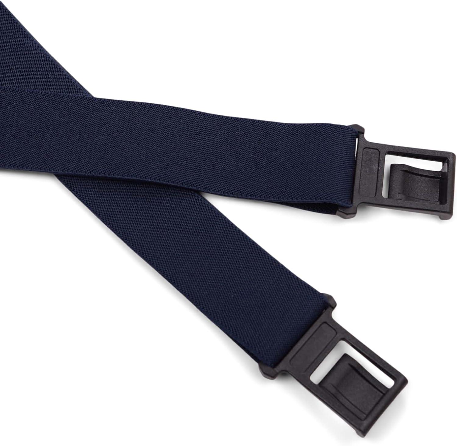 imageDickies Mens Belt Clip Stretch Suspenders  Adjustable Fit for Work or Casual WearNavy