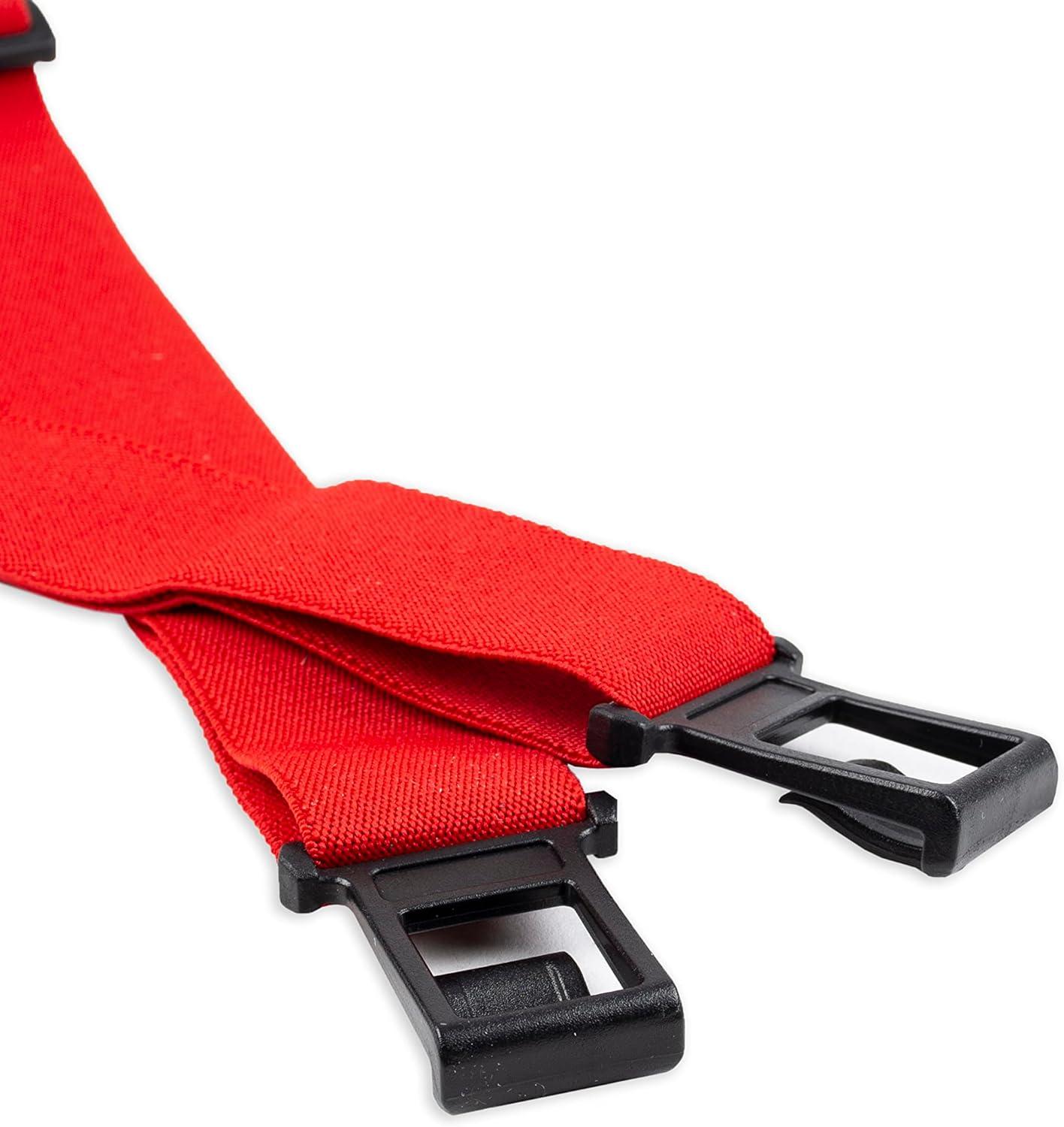 imageDickies Mens Belt Clip Stretch Suspenders  Adjustable Fit for Work or Casual WearRed