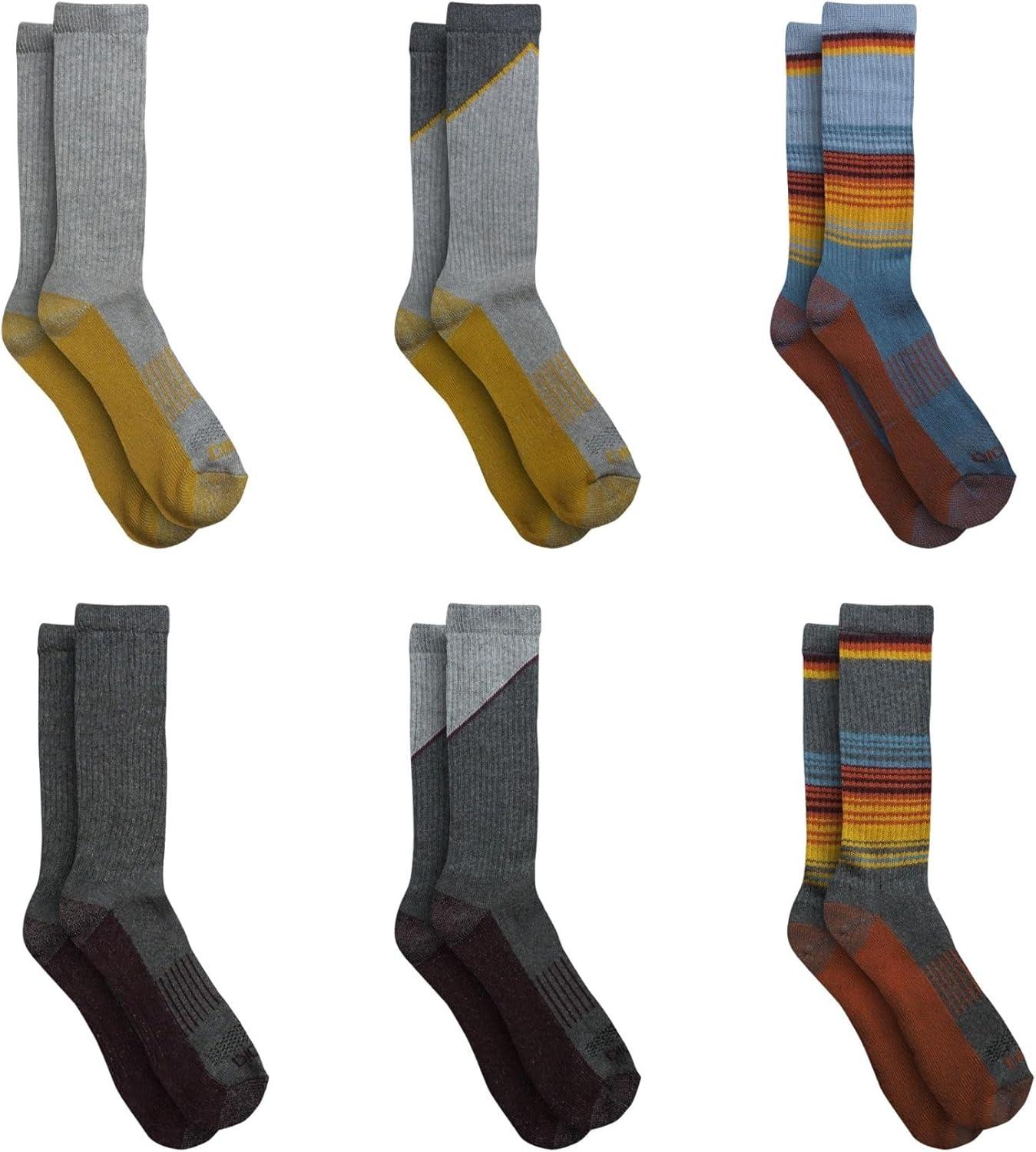 imageDickies Mens DriTech Original Moisture Control Crew Socks Available in MXXL 6 12 18 PairsBlue Assort 6 Pairs