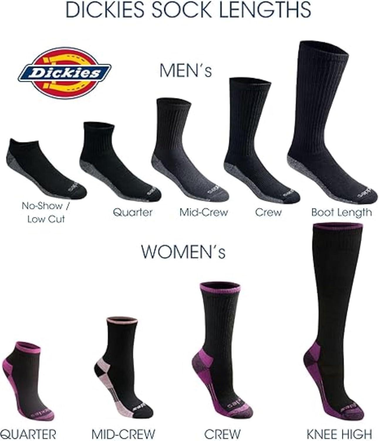 imageDickies Mens Dritech Moisture Control Quarter Socks Available in MXXL 6 12 18 PairsSolid Khaki 6 Pairs