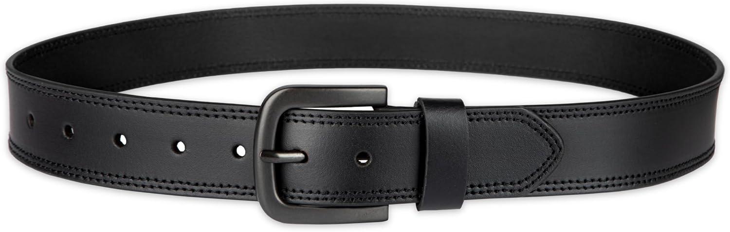 imageDickies Mens Genuine Leather Belt  Durable Casual Style Regular ampamp Big and Tall SizesBlack