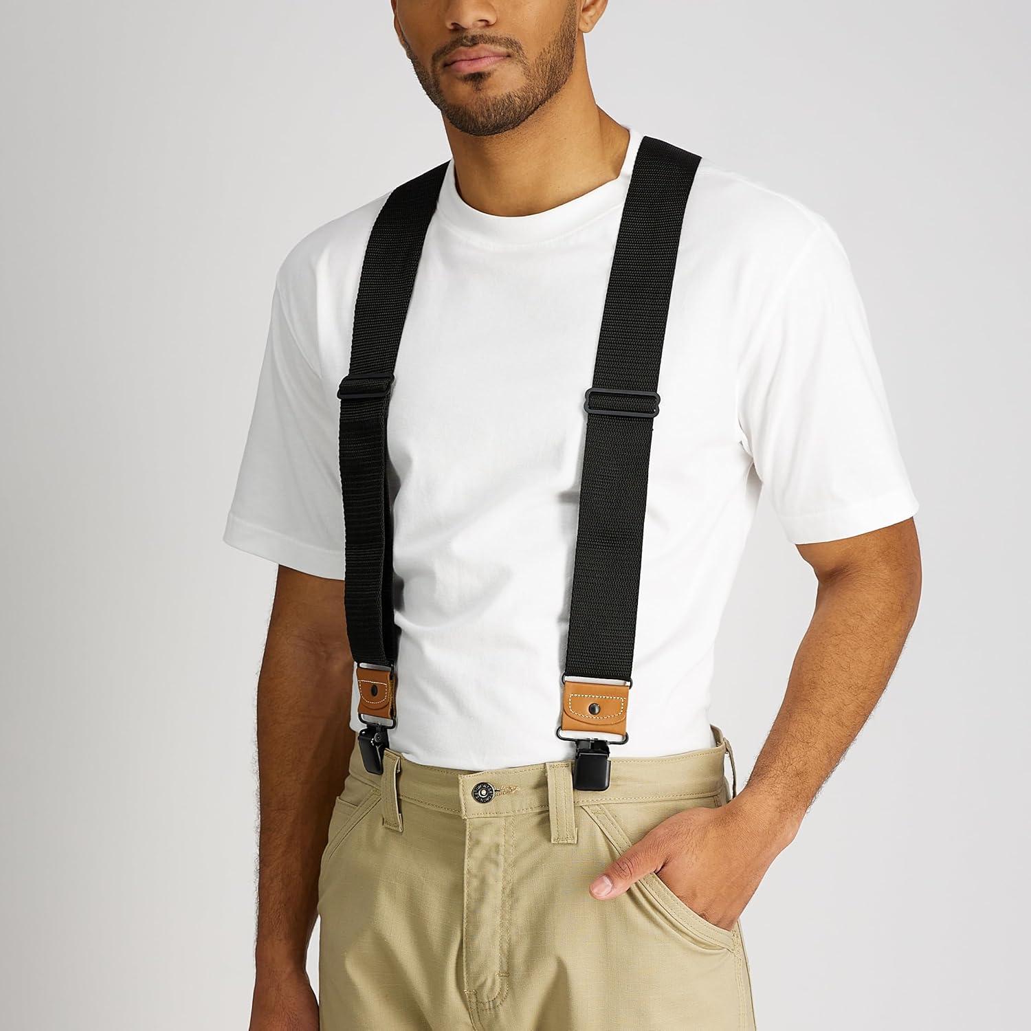 imageDickies Mens Industrial Strength Suspenders  HeavyDuty ClipOn SupportBlack