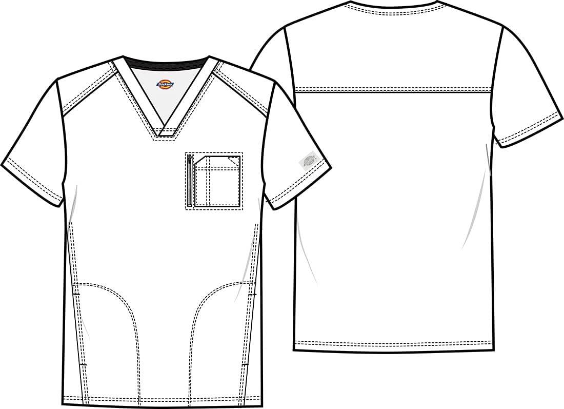 imageDickies Retro Men Scrubs Top VNeck DK930Black