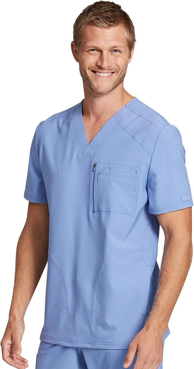 imageDickies Retro Men Scrubs Top VNeck DK930Ciel Blue