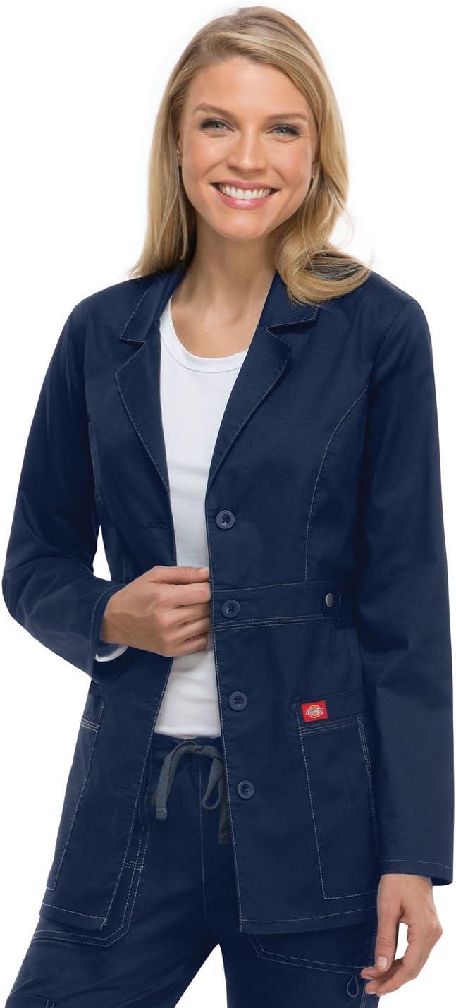 imageDickies Womens Genflex 28 Inch Youtility Lab CoatNavy