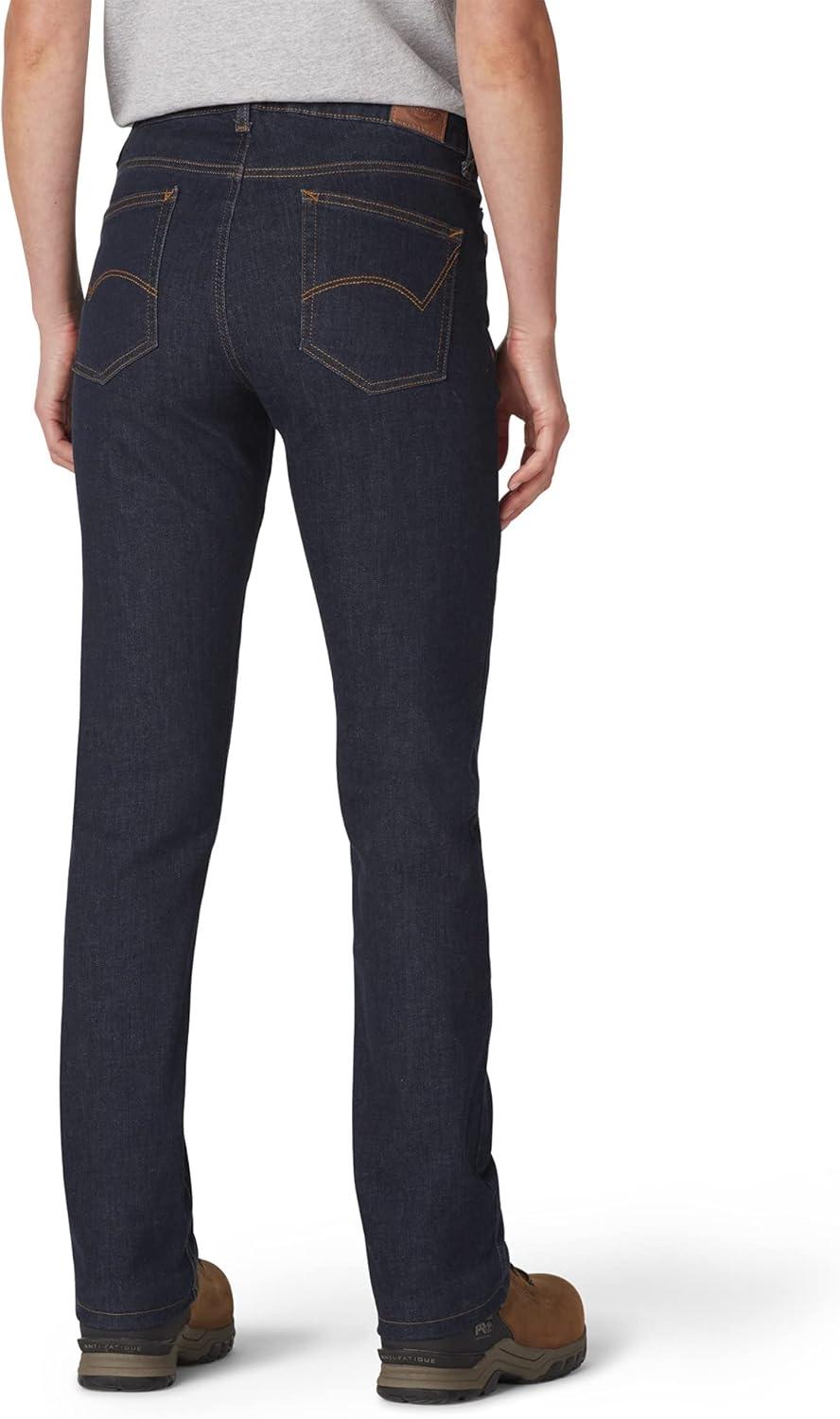 imageDickies Womens Perfect Shape Denim JeanStraight StretchRinsed Indigo Blue