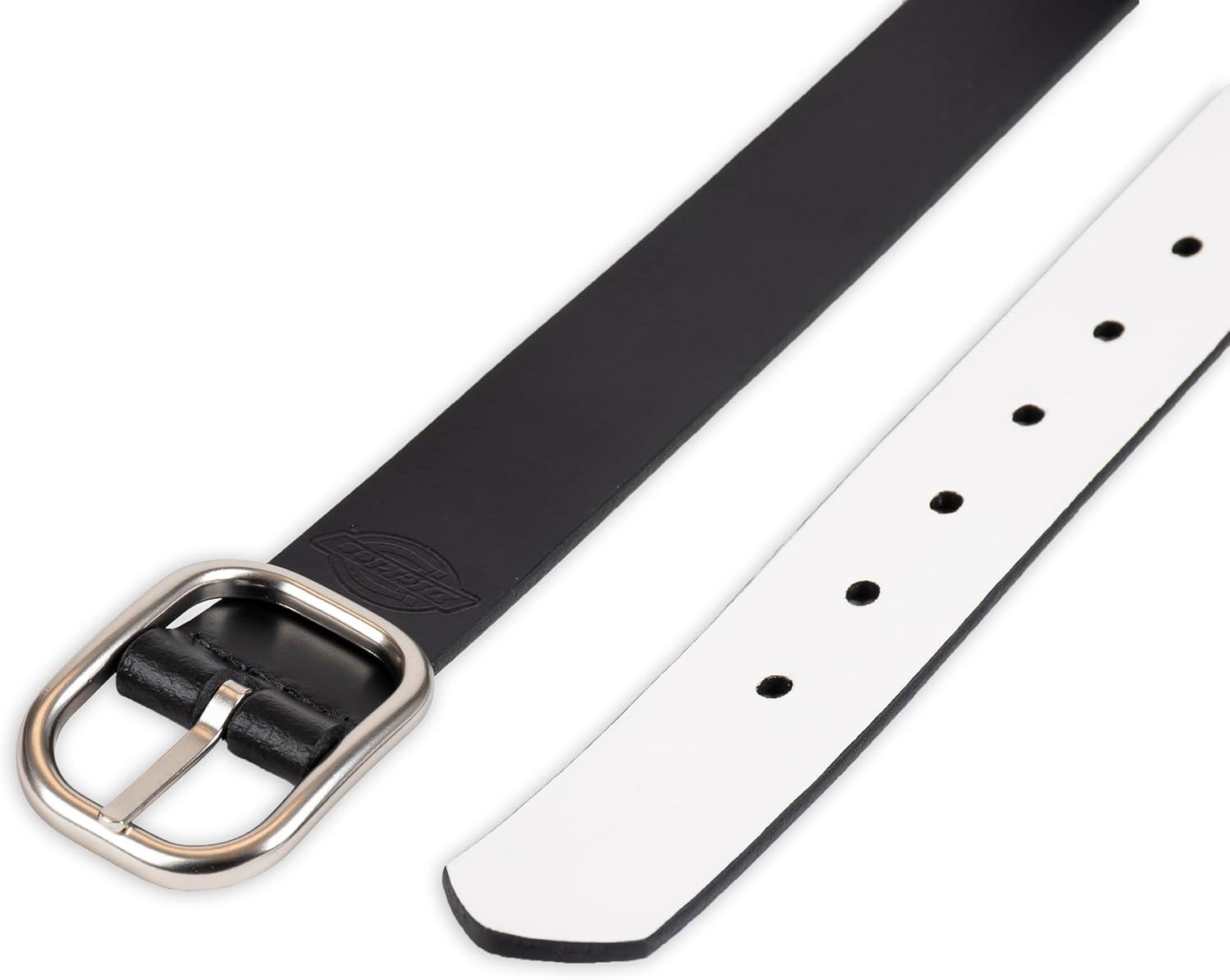 imageDickies Womens TwoinOne Reversible Casual Jean Workwear BeltBlackWhite