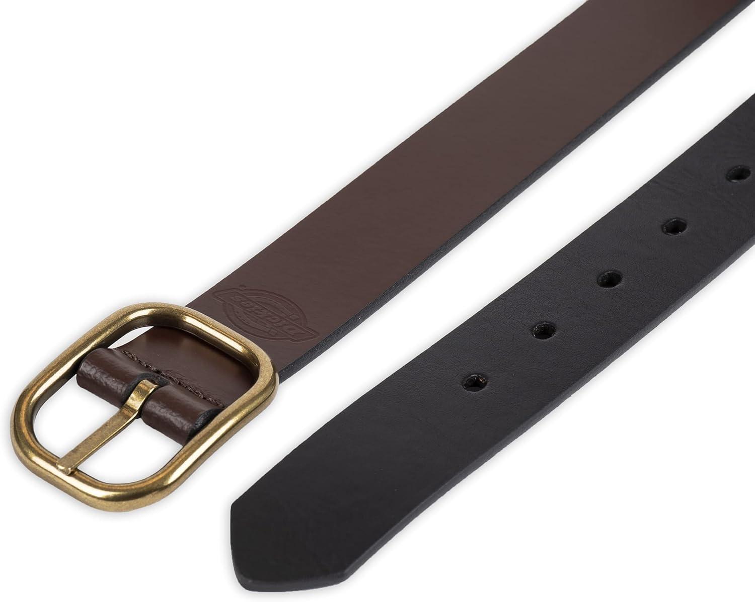 imageDickies Womens TwoinOne Reversible Casual Jean Workwear BeltBrownBlack