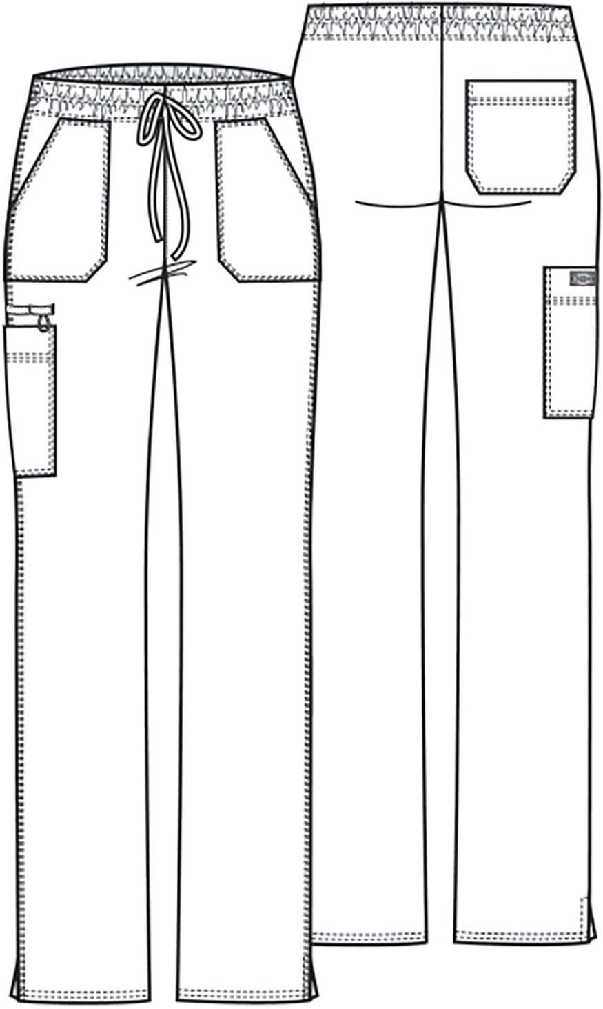 imageGen Flex Scrubs for Women Stretch Drawstring Cargo Pants for Women DK100Eggplant