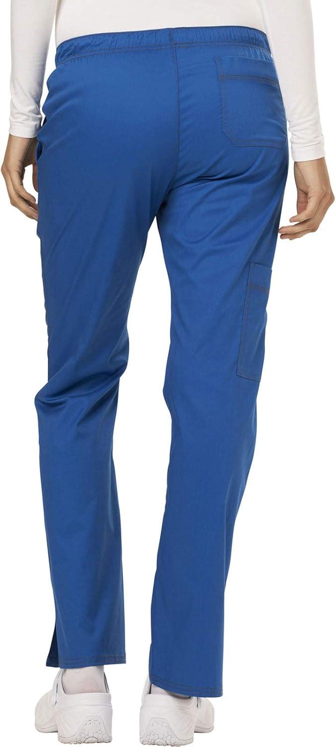 imageGen Flex Scrubs for Women Stretch Drawstring Cargo Pants for Women DK100Royal
