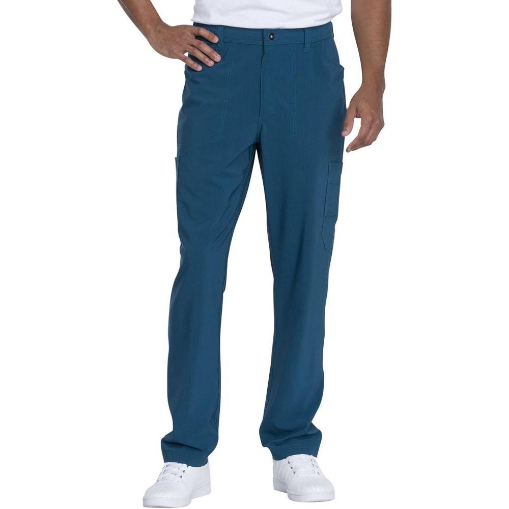 imageDickies Advance Men Scrubs Pant Straight Leg Zip Fly Cargo DK205Caribbean Blue