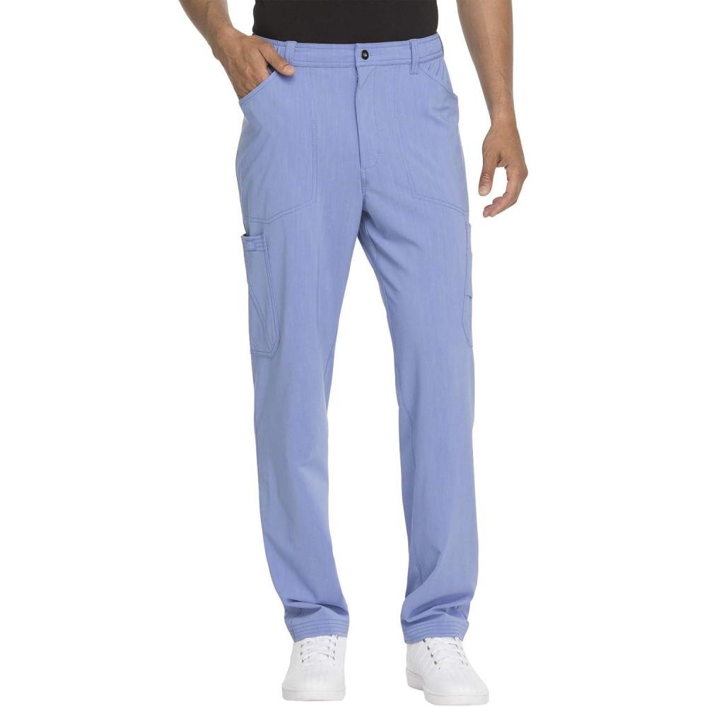 imageDickies Advance Men Scrubs Pant Straight Leg Zip Fly Cargo DK205Ciel Blue