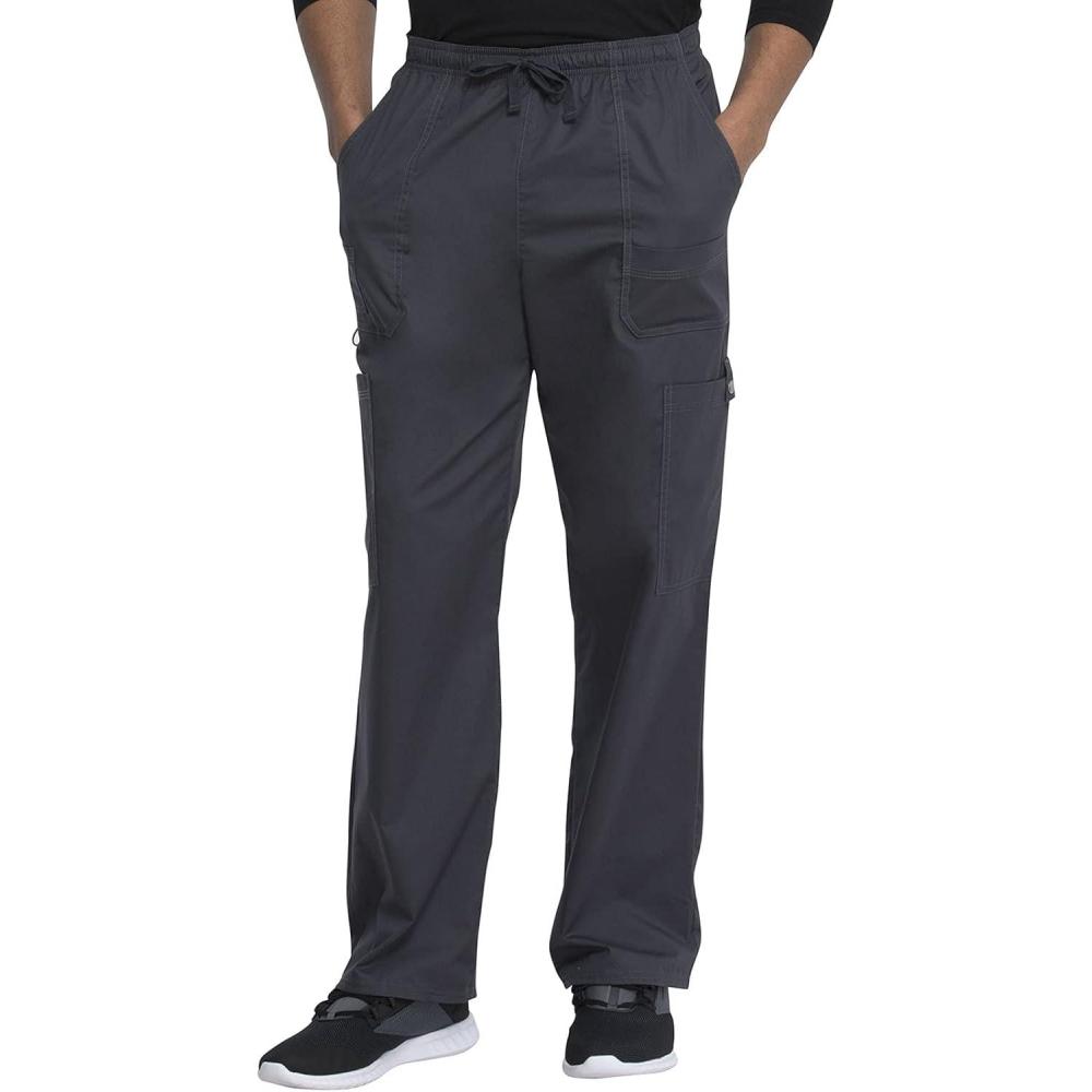 imageDickies Gen Flex Men Scrubs Pant Drawstring Cargo 81003Dark Pewter