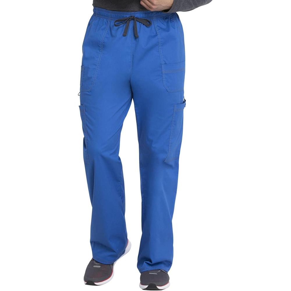 imageDickies Gen Flex Men Scrubs Pant Drawstring Cargo 81003Royal