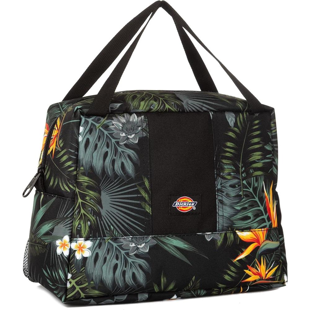 imageDickies Insulated Lunch Bag Holder for Work Thermal Reusable Office Lunch Box for Men Women Hot Pink Love PrintTropical Flowers