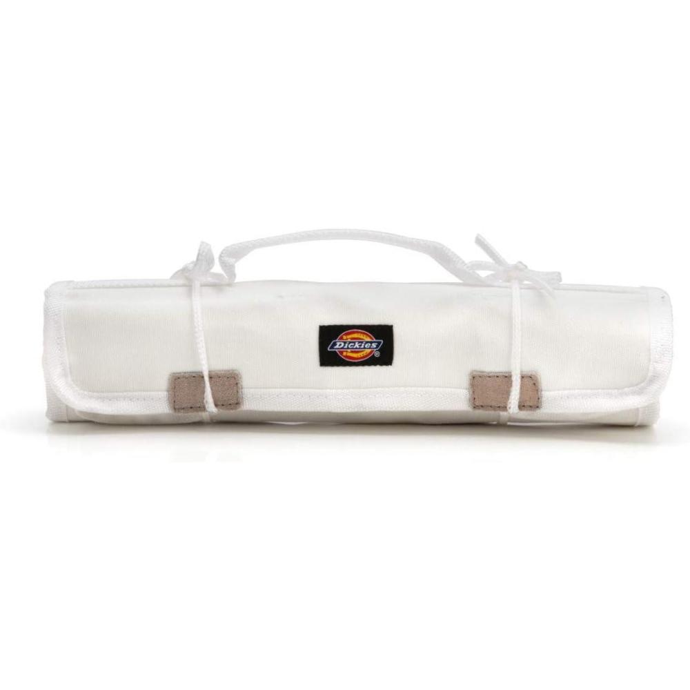 imageDickies Large WrenchScrewdriver Organizer Roll for Mechanics 23 Tool Pockets Durable Canvas Construction 26 in x 1425 in Unrolled BlackWhite