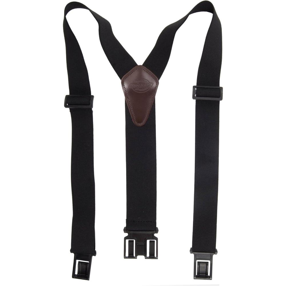 imageDickies Mens Belt Clip Stretch Suspenders  Adjustable Fit for Work or Casual WearBlack