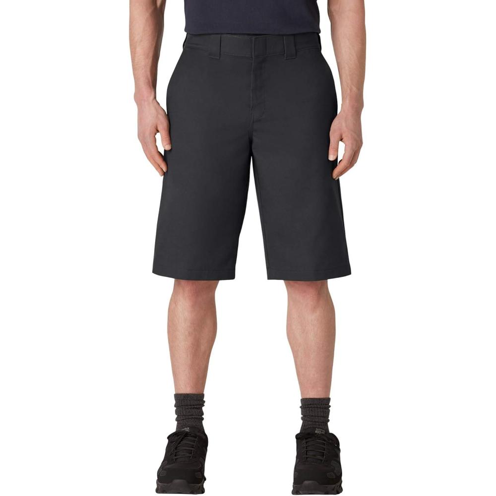 imageDickies Mens BigTall Cooling Tempiq Active Waist Flat Front Shorts  PBlack V1