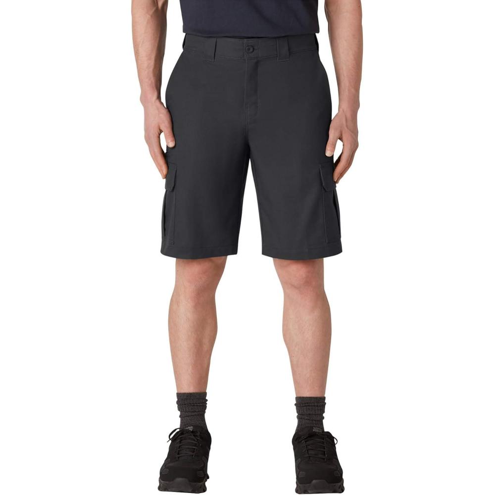 imageDickies Mens BigTall Cooling Tempiq Active Waist Twill Cargo Shorts  PBlack V1