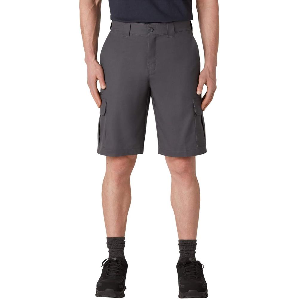 imageDickies Mens BigTall Cooling Tempiq Active Waist Twill Cargo Shorts  PCharcoal V1