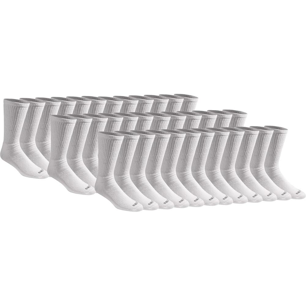 imageDickies Mens Cotton Blend Cushioned Work Crew Socks Available in Lxl 18 36 PairsWhite 36 Pairs