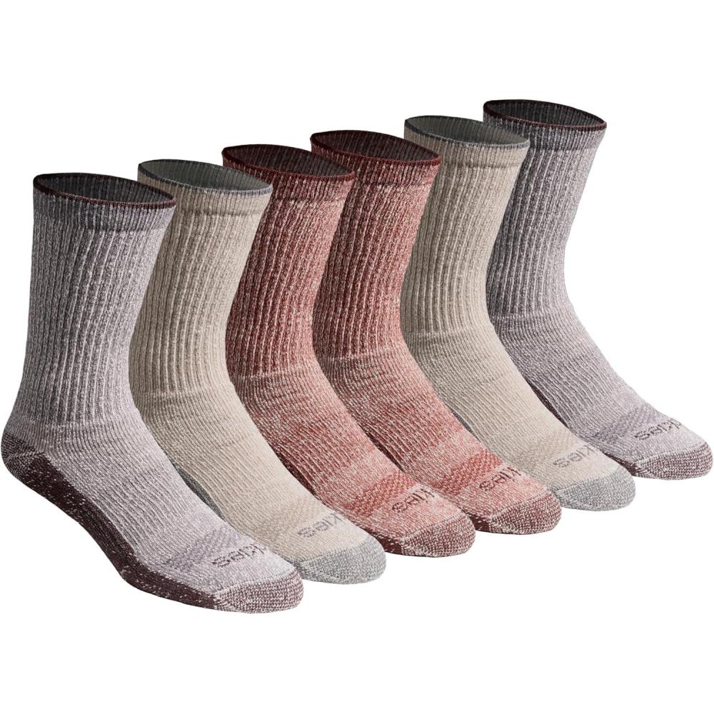 imageDickies Mens DriTech Original Moisture Control Crew Socks Available in MXXL 6 12 18 PairsNatural Twist Assort 6 Pairs