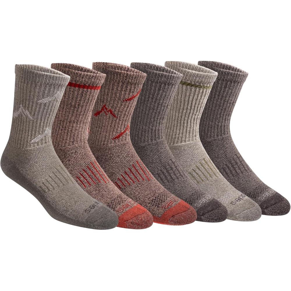 imageDickies Mens Dritech Moisture Control Midcrew Comfort Length Socks Available in Mxl 6 12 PairsComfort Length Olive Assort 6 Pairs