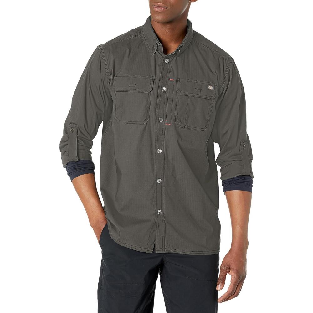 imageDickies Mens Duratech Ranger Ripstop ShirtSlate V1