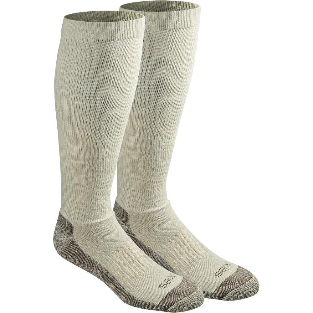 imageDickies Mens Light Compression Comfort OverTheCalf Socks Available in MXXL 2 4 PairsKhaki 2 Pairs