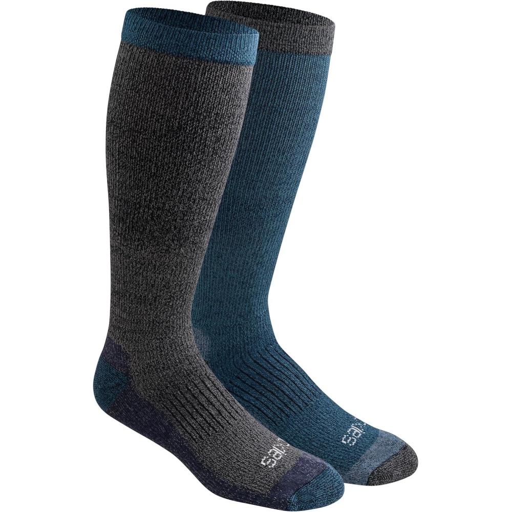 imageDickies Mens Light Compression Comfort OverTheCalf Socks Available in MXXL 2 4 PairsNavy Marl 2 Pairs