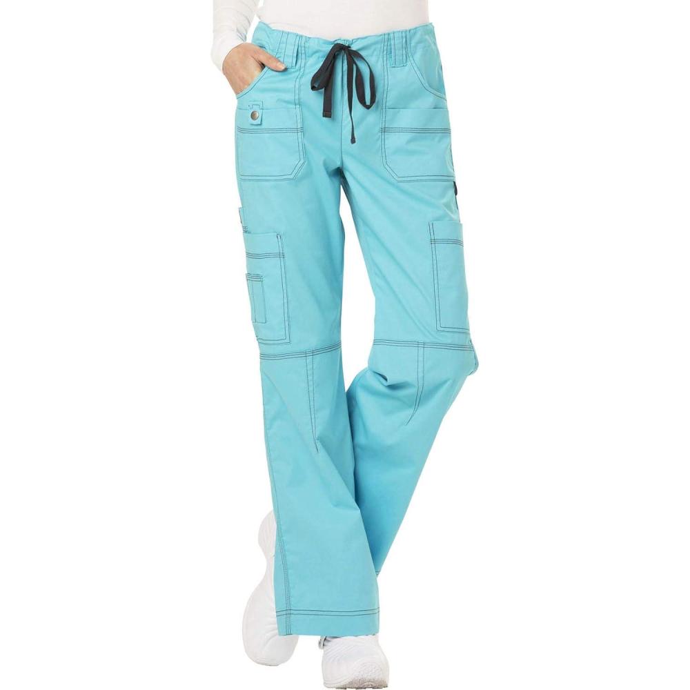 imageDickies Womens Gen Flex Junior Fit Contrast Stitch CargoIcy Turquoise