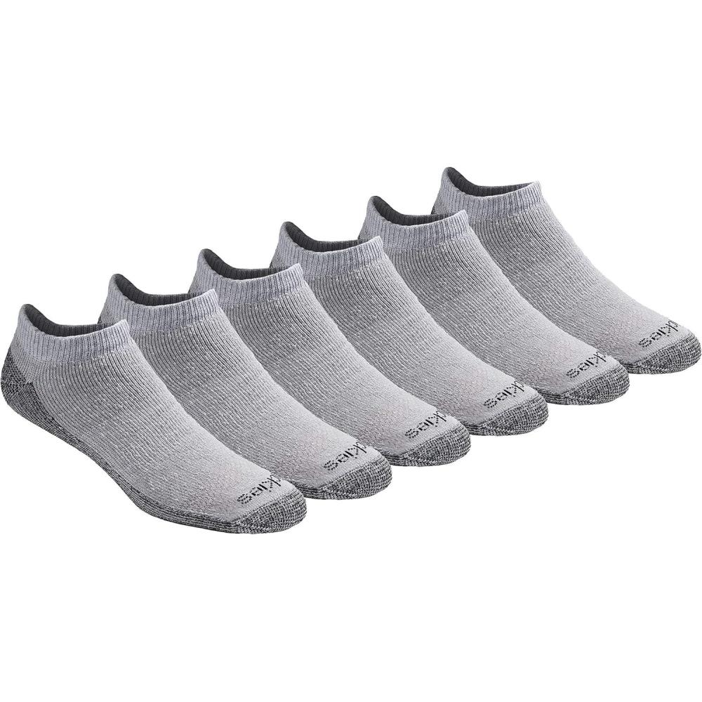 imageDickies mens Dritech Moisture Control No ShowLow Cut Socks Available in Mxxl 6 12 PairsGrey 6 Pairs