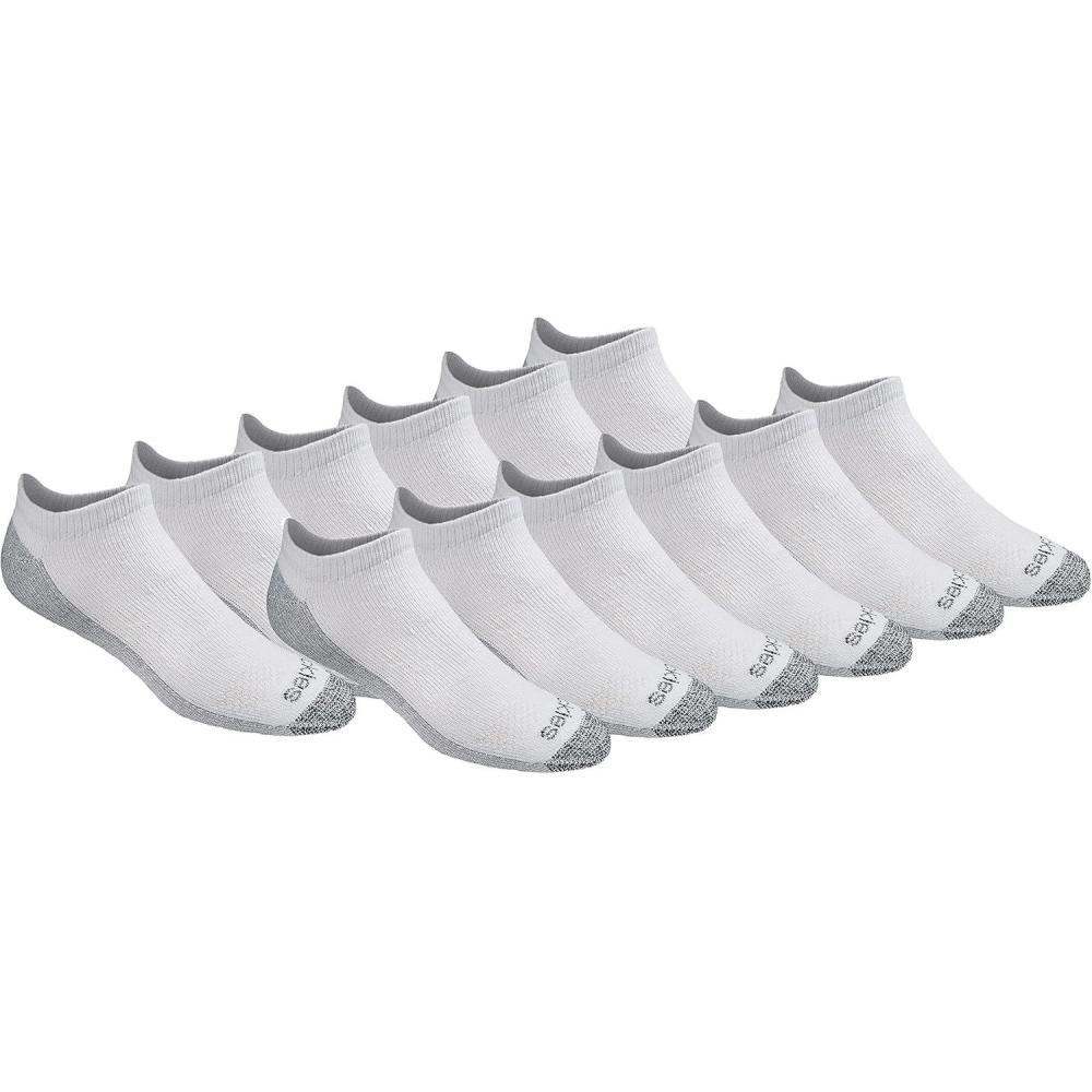 imageDickies mens Dritech Moisture Control No ShowLow Cut Socks Available in Mxxl 6 12 PairsWhite 12 Pairs