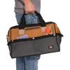 imageDickies 16Inch Durable Canvas Work Bag for Painters Carpenters and Builders HeavyDuty Zipper Reinforced Handles Exterior Pockets BlackTan