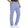 imageDickies Advance Men Scrubs Pant Straight Leg Zip Fly Cargo DK205Ciel Blue