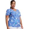 imageDickies EDS Women Scrubs Top VNeck Print DK852Fillings for You