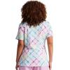 imageDickies EDS Women Scrubs Top VNeck Print DK852Groovy Grid