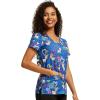 imageDickies EDS Women Scrubs Top VNeck Print DK852I Goat You Babe