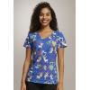 imageDickies EDS Women Scrubs Top VNeck Print DK852I Goat You Babe
