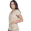 imageDickies EDS Women Scrubs Top VNeck Print DK876Dark Khaki
