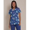 imageDickies EDS Women Scrubs Top VNeck Print DK876Dont Rush