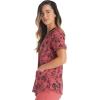 imageDickies EDS Women Scrubs Top VNeck Print DK876Grunge N Roses