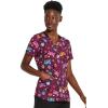 imageDickies EDS Women Scrubs Top VNeck Print DK876Happy Hippie