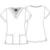 imageDickies EDS Women Scrubs Top VNeck Print DK876Happy to Be Here