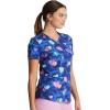 imageDickies EDS Women Scrubs Top VNeck Print DK876Hippie Hearts