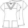 imageDickies EDS Women Scrubs Top VNeck Print DK876Howloween Friends