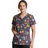 imageDickies EDS Women Scrubs Top VNeck Print DK876Howloween Friends