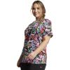 imageDickies EDS Women Scrubs Top VNeck Print DK876Love Hope Heal