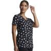 imageDickies EDS Women Scrubs Top VNeck Print DK876Love U Dots